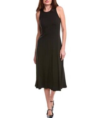 Tash & Sophie Women's Classic Black Sleeveless A-Line Dress SZ XL